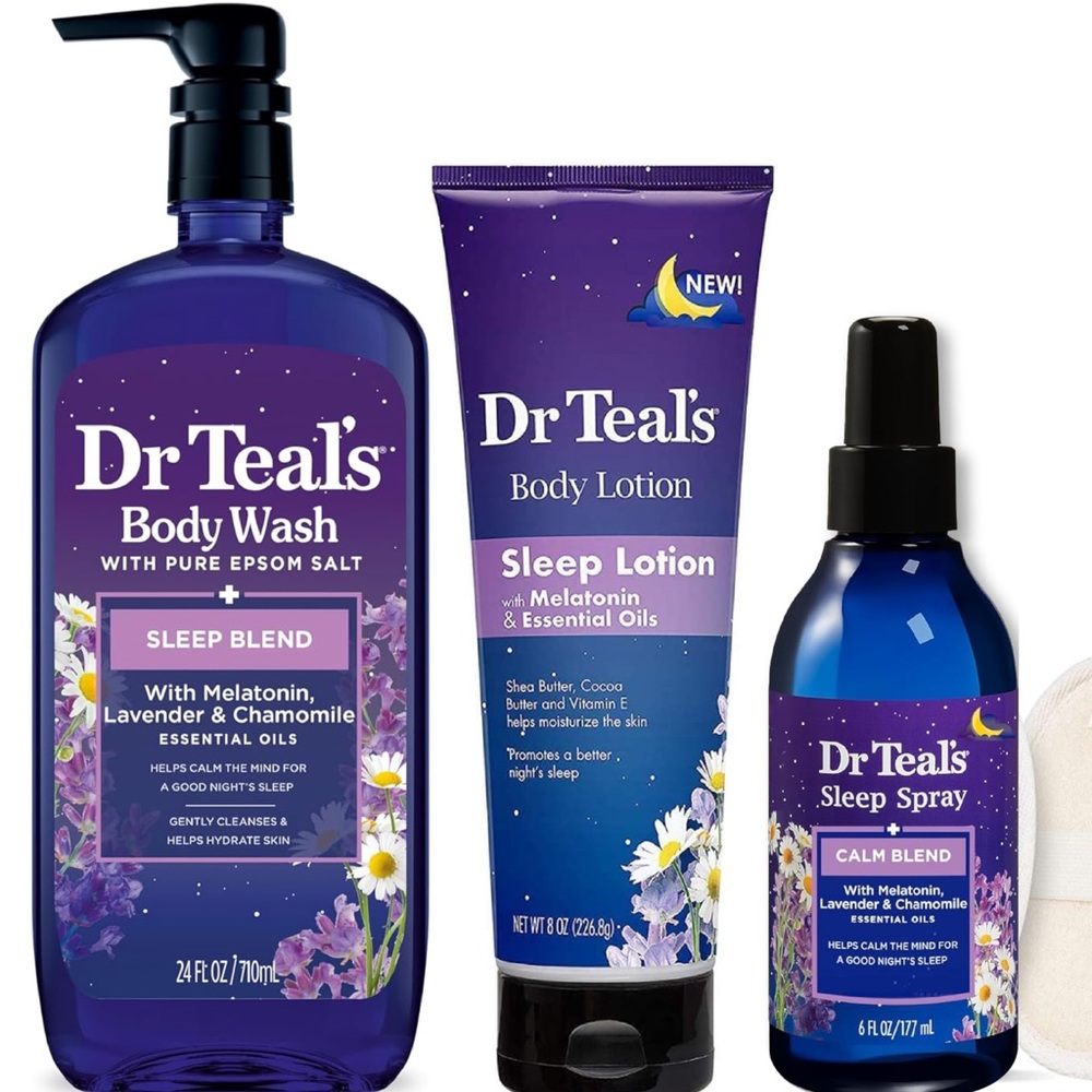 Sleep Blend Body Wash, Lotion, and Spray Set - Purple